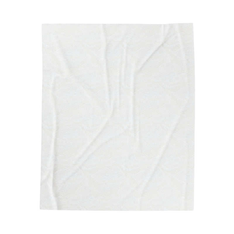 Backside of Mothra Fairies blanket — solid-color plush fleece with premium finish
