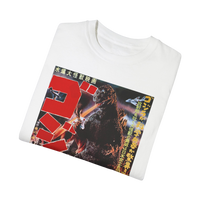 Folded Godzilla 1954 t-shirt — retro monster movie shirt for fans and collectors