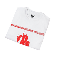 King Geedorah rap album t-shirt folded — bold design for hip hop and kaiju fans