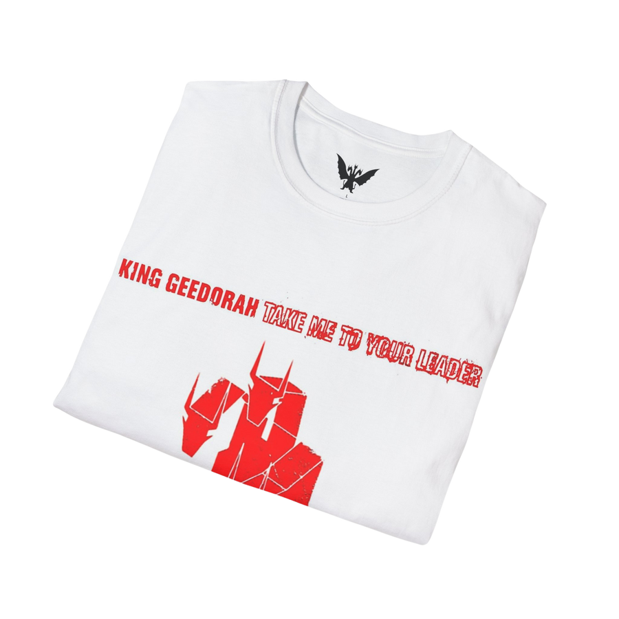 King Geedorah rap album t-shirt folded — bold design for hip hop and kaiju fans