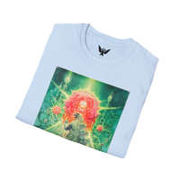 Folded light blue Godzilla vs Biollante 1989 tee — officially-inspired monster movie apparel for collectors