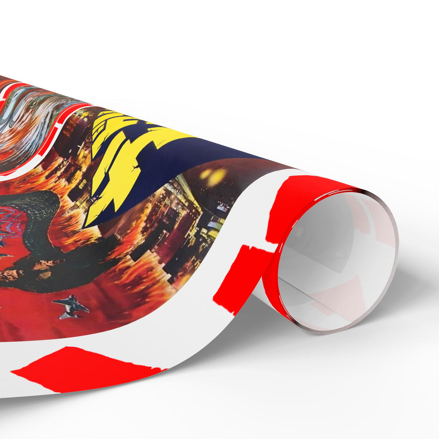 Godzilla Poster Collage Wrapping Paper
