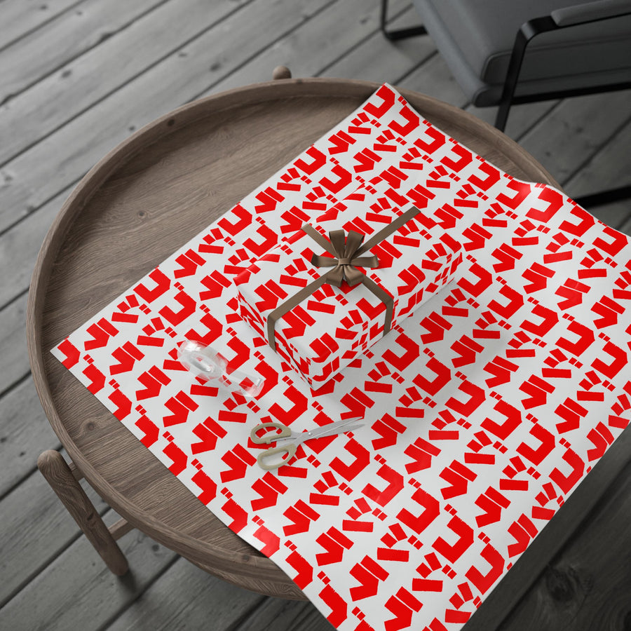Godzilla Katakana Wrapping Paper (Red)
