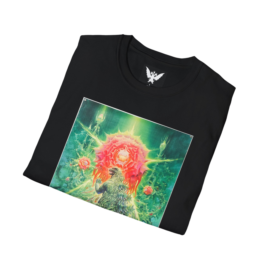 Folded black Godzilla vs Biollante 1989 tee — officially-inspired monster movie apparel for collectors