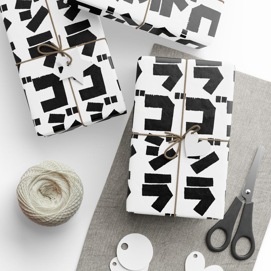 Godzilla Katakana Wrapping Paper (Black)