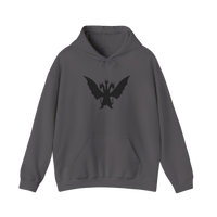 Charcoal King Ghidorah “Take Me To Your Leader” hoodie — sci-fi kaiju streetwear with bold front graphic