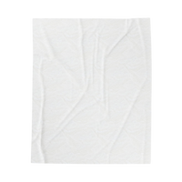 Backside of Mothra Fairies blanket — solid-color plush fleece with premium finish