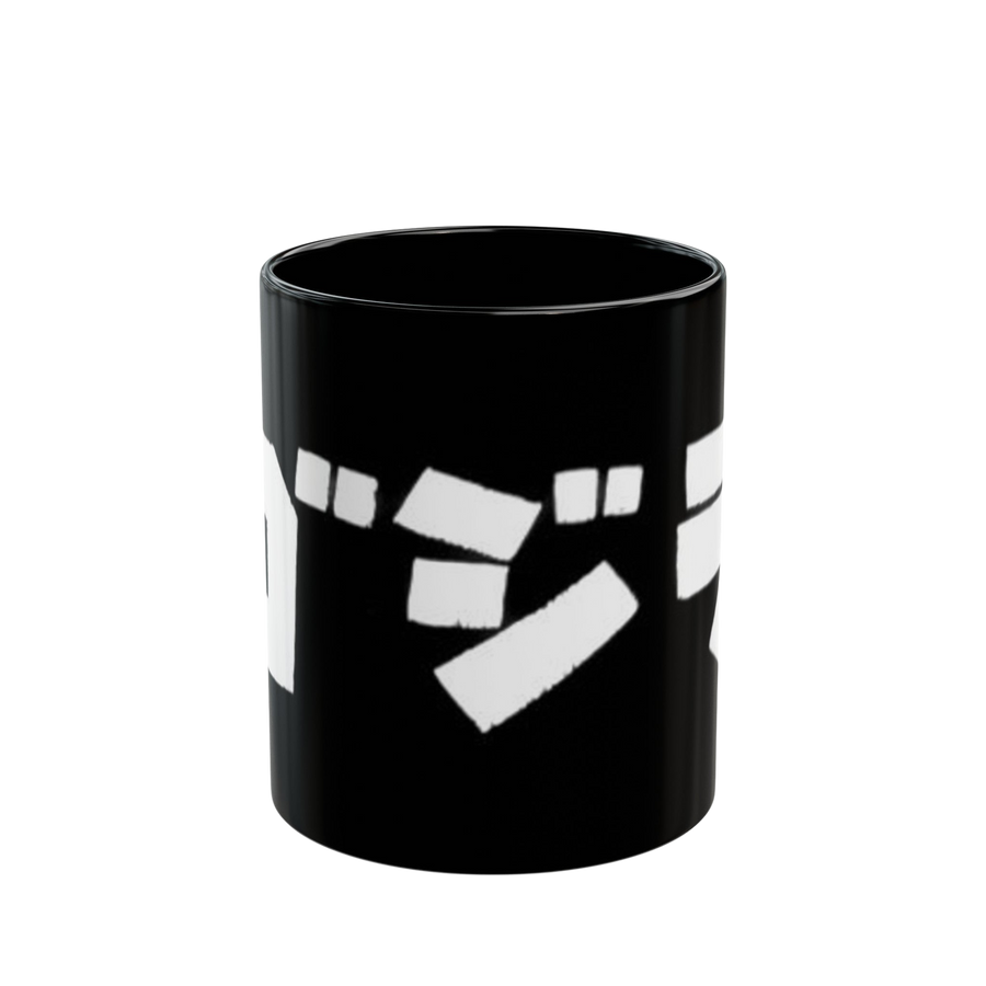 Black Godzilla mug with monster design — durable ceramic drinkware in 11 and 15 ounce sizes