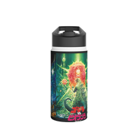 Godzilla stainless steel water bottle with wraparound kaiju artwork — durable and leak-proof design for fans