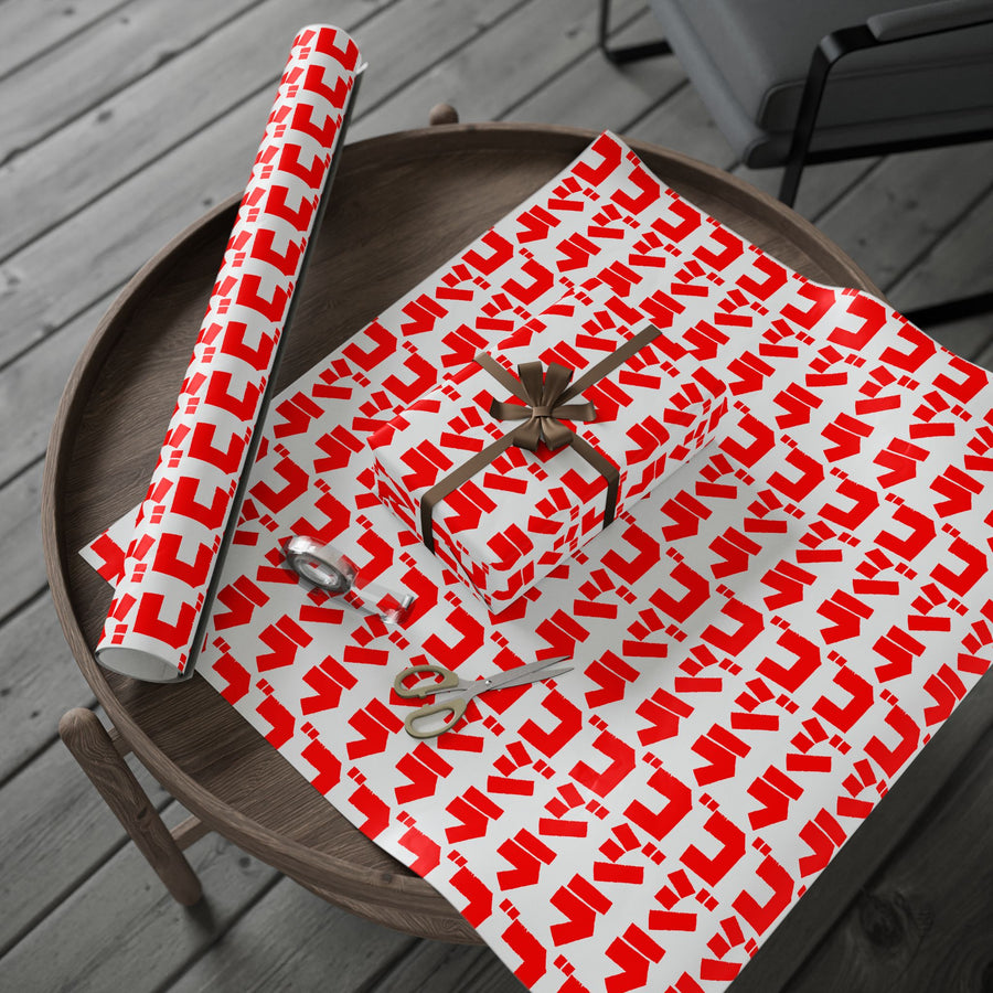 Godzilla Katakana Wrapping Paper (Red)