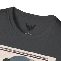 Close-up of Black Heather 1974 Godzilla vs Mechagodzilla poster art — vibrant colors and detailed kaiju battle print