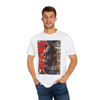 Godzilla poster tee styled with jeans — classic kaiju streetwear look