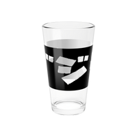 16oz Godzilla drinking glass with detailed monster art — durable and dishwasher-safe