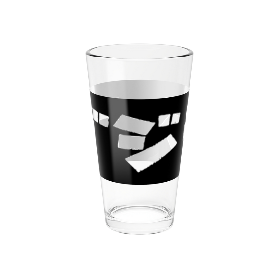 16oz Godzilla drinking glass with detailed monster art — durable and dishwasher-safe