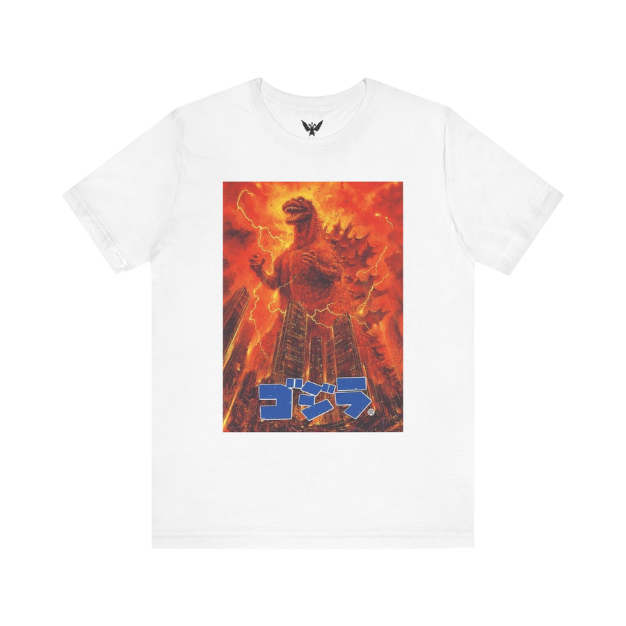 Return of Godzilla t-shirt — 1984 movie poster artwork on white cotton tee for kaiju fans