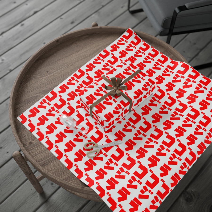 Godzilla Katakana Wrapping Paper (Red)