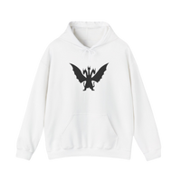 White King Ghidorah “Take Me To Your Leader” hoodie — sci-fi kaiju streetwear with bold front graphic